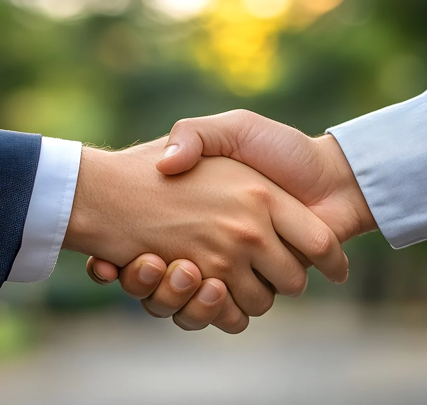 Handschlag - 1:1 Bauherrenberatung Angebot